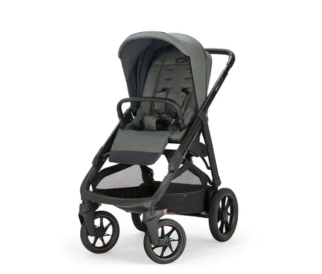 Σύστημα μεταφοράς Aptica XT Quattro χρώμα Taiga Green με σκελετό Black και παιδικό κάθισμα αυτοκινήτου Darwin Infant Recline | Πολυκαρότσια 3 σε 1 στο Fatsules