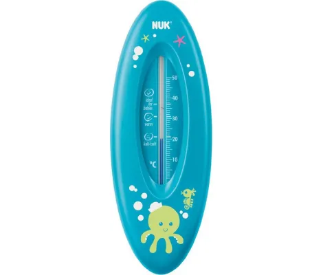 Αναλογικό θερμόμετρο μπάνιου Nuk Ocean Φούξια Πετρόλ | Θερμόμετρα Μπάνιου στο Fatsules