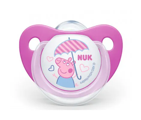 Πιπίλα Σιλικόνης NUK Trendline Peppa Pig 6-18 Μηνών Ροζ | Υγιεινή και Φροντίδα στο Fatsules