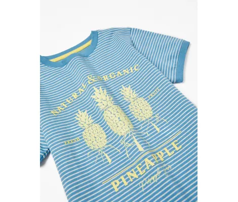 Zippy Παιδικό μπλουζάκι κοντομάνικο Ανανάς Μπλε | Μπλουζάκια - Πουλόβερ στο Fatsules