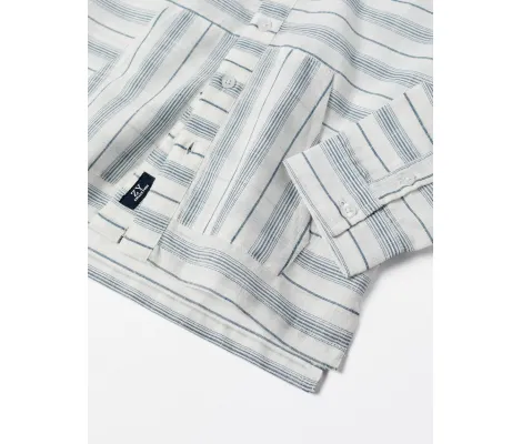 Zippy Παιδικό πουκάμισο ριγέ Λευκό Μπλε | Πουκάμισα -  Γιλέκα  Αμπιγιέ - Τιράντες - Παπιγιόν στο Fatsules