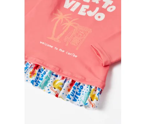 Zippy αντιηλιακό μπλουζάκι κολύμβησης UV80 Κοραλί | Μαγιό για κορίτσια στο Fatsules