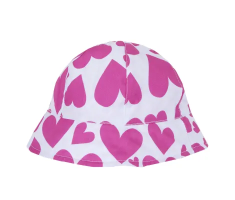 Chicco Βρεφικό καπέλο διπλής όψεως 'Hearts' Φούξια | Καπέλα στο Fatsules