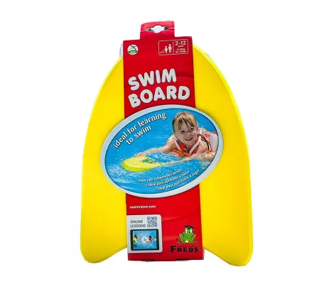 Σανίδα Κολύμβησης Freds Swim Academy Κίτρινη | Μαγιό για μωρά - Πόντσο - Πετσέτες Παραλίας - Καπέλα Με Ηλιακή Προστασία στο Fatsules