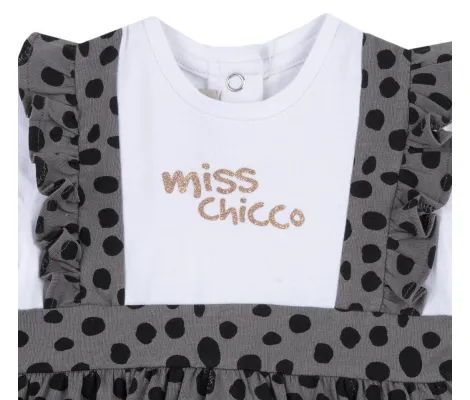Chicco βρεφικό φόρεμα Miss Chicco Γκρι | Βρεφικά φορέματα - Φούστες στο Fatsules