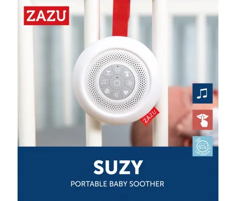 SUZY Νανουρίσματος Φορητή Συσκευή Ύπνου με σσσςςςς.., Χτύπο Καρδιάς & 6 Λευκούς ήχους ZAZU | Λευκοί ήχοι - Προτζέκτορες στο Fatsules