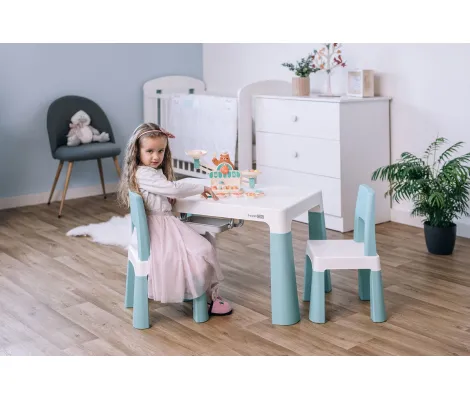 Παιδικό τραπεζάκι με 2 καρέκλες Neo Mint FreeOn | Ξύλινα στο Fatsules