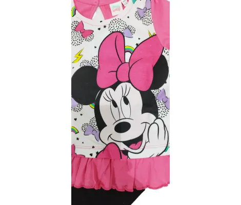 Disney Baby Ellepi Minnie Mouse βρεφικό σετ μπλούζα και σορτς Φούξια | Βρεφικά Σύνολα - Σετ - Σαλοπέτα στο Fatsules