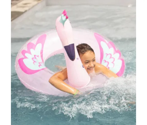 Swim Essentials: Σωσίβιο ⌀104εκ. "Pink Flamingo" για παιδιά από 6+ ετών | Σωσίβια στο Fatsules