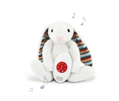 Bibi Λαγουδάκι με χτύπο καρδιάς και λευκούς ήχους ZAZU | Μαλακά-Κρεμαστά Παιχνίδια στο Fatsules