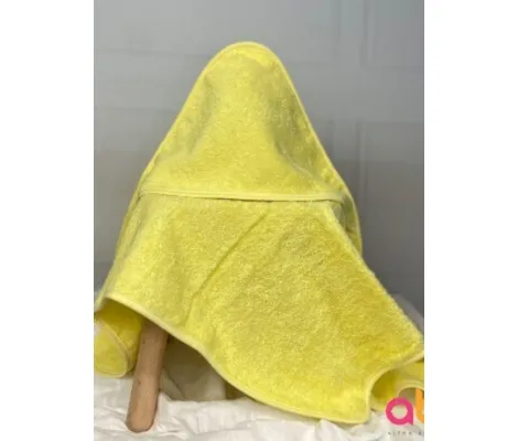 Μπουρνούζι-Κάπα Abo 75*75 cm Κίτρινο | Σετ πετσέτες - Μπουρνουζάκια στο Fatsules
