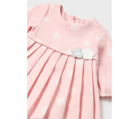 Mayoral Φόρεμα ζακάρ ροζ μπεμπέ | Βρεφικά φορέματα - Φούστες στο Fatsules