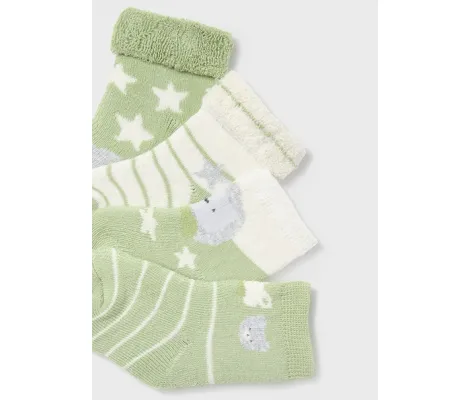 Mayoral Σετ 4 καλτσάκια πράσινο κλειστό | Βρεφικά καπέλα - Βρεφικές κορδέλες - τσιμπιδάκια - Βρεφικές κάλτσες - καλσόν - σκουφάκια - γαντάκια για μωρά στο Fatsules