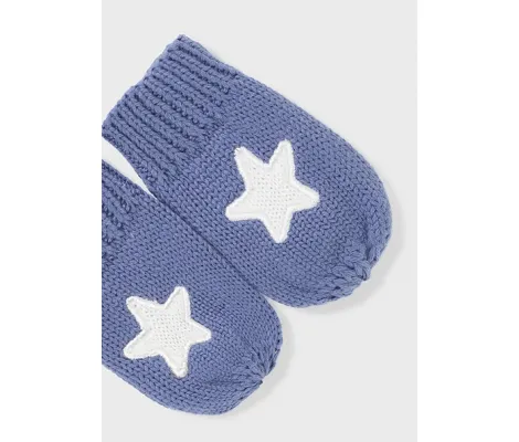Mayoral Σετ σκουφος και γαντια μπλε | Βρεφικά καπέλα - Βρεφικές κορδέλες - τσιμπιδάκια - Βρεφικές κάλτσες - καλσόν - σκουφάκια - γαντάκια για μωρά στο Fatsules