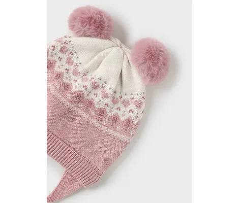 Mayoral Σετ σκουφος και γαντια ροζ χαλαζί | Βρεφικά καπέλα - Βρεφικές κορδέλες - τσιμπιδάκια - Βρεφικές κάλτσες - καλσόν - σκουφάκια - γαντάκια για μωρά στο Fatsules