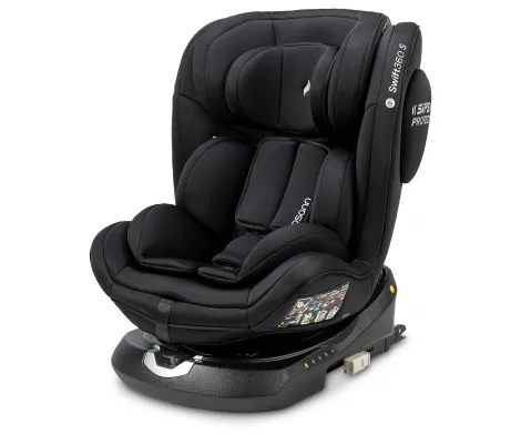 Κάθισμα Αυτοκινήτου Osann Swift 360 S i-Size All Black 76-150εκ. (9-36 kgr) | i Size 76-150cm // 9-36 kg // 9 μηνών-12 ετών στο Fatsules