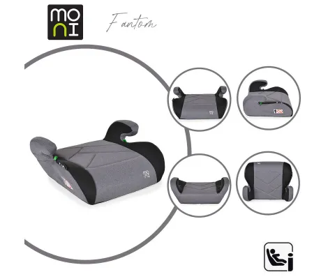 Κάθισμα αυτοκινήτου Moni Booster Fantom I-size Graphite | i Size 100-150cm // 15-36kg // 4-12 ετών στο Fatsules