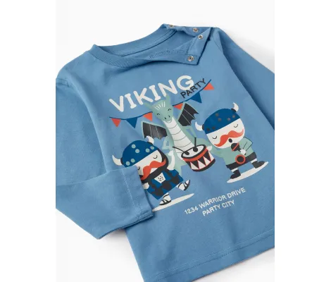Zippy βρεφικό μπλουζάκι 'Viking Party' Μπλε | Βρεφικά μπλουζάκια-πουλόβερ στο Fatsules