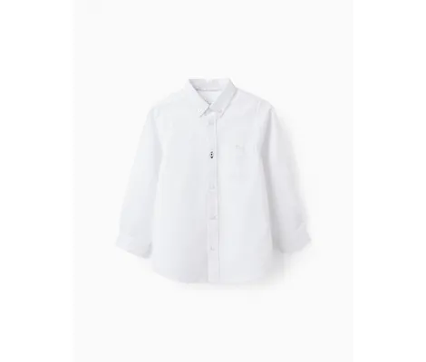 Zippy πουκάμισο Λευκό | Πουκάμισα -  Γιλέκα  Αμπιγιέ - Τιράντες - Παπιγιόν στο Fatsules
