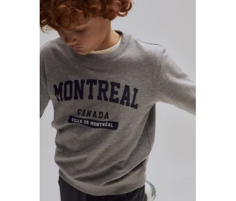 Zippy μπλούζα φούτερ 'Montreal' Γκρι | Μπλουζάκια - Πουλόβερ στο Fatsules