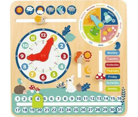 Ξύλινο εκπαιδευτικό παιχνίδι My Calendar Tooky Toy | Εκπαιδευτικά και Δραστηριοτήτων στο Fatsules
