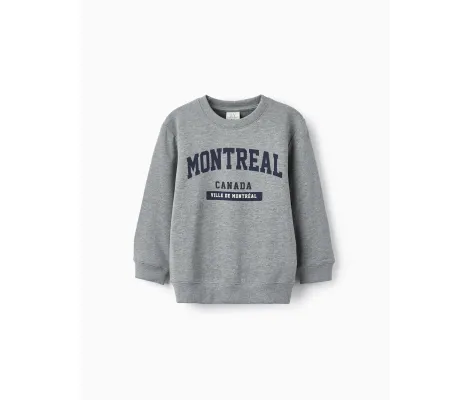 Zippy μπλούζα φούτερ 'Montreal' Γκρι | Μπλουζάκια - Πουλόβερ στο Fatsules