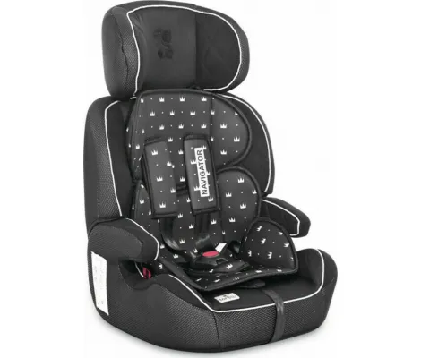 Κάθισμα Αυτοκινήτου Lorelli Navigator 9-36kg Black Crowns | i Size 76-150cm // 9-36 kg // 9 μηνών-12 ετών στο Fatsules