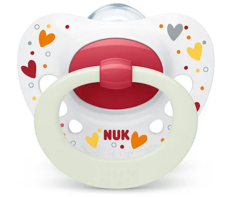 Πιπίλα Σιλικόνης NUK Signature 18-36 Μηνών Hearts | Υγιεινή και Φροντίδα στο Fatsules