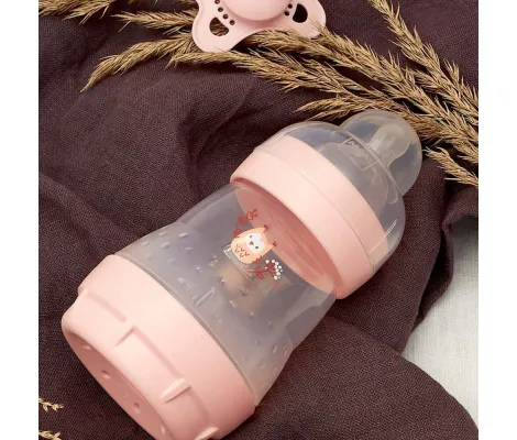 MAM Easy Start Anti-Colic Πλαστικό Μπιμπερό με Θηλή Σιλικόνης Pink Bird 0m+ Γαλάζιο 160ml | Μπιμπερό - Θηλές στο Fatsules