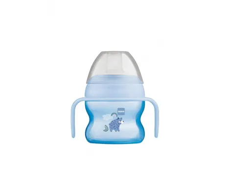 Mam Starter Cup Εκπαιδευτικό πλαστικό μπιμπερό Γαλάζιο 4m+ 150ml | Θερμός υγρών και παγουρίνα στο Fatsules