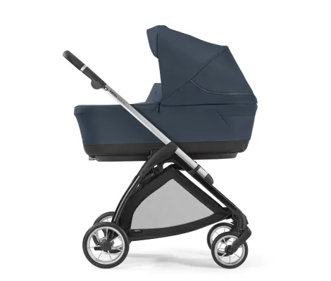 Σύστημα μεταφοράς Electa Quattro χρώμα Hudson Blue με σκελετό Silver Black και παιδικό κάθισμα αυτοκινήτου Darwin Infant Recline | Πολυκαρότσια 3 σε 1 στο Fatsules