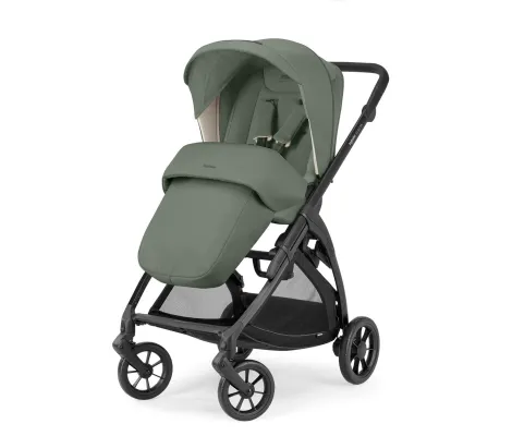 Σύστημα μεταφοράς Electa Quattro χρώμα Murray Green με σκελετό Total Black και παιδικό κάθισμα αυτοκινήτου Darwin Infant | Πολυκαρότσια 3 σε 1 στο Fatsules