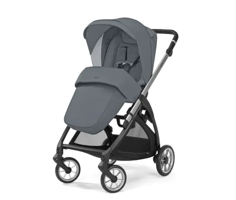 Σύστημα μεταφοράς Electa Quattro χρώμα Union Grey με σκελετό Silver Black και παιδικό κάθισμα αυτοκινήτου Darwin Infant Recline | Πολυκαρότσια 3 σε 1 στο Fatsules