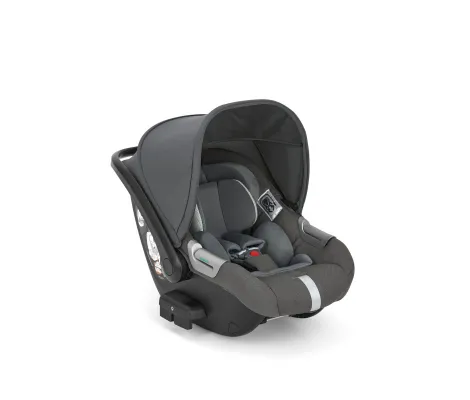 Σύστημα μεταφοράς Aptica Quattro χρώμα Velvet Grey με σκελετό Palladio Black και παιδικό κάθισμα αυτοκινήτου Darwin Infant Recline | Πολυκαρότσια 3 σε 1 στο Fatsules