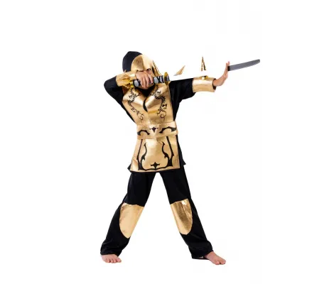Αποκριάτικη Στολή Golden Dragon Ninja μεγ.14 | Στολές για αγόρια στο Fatsules