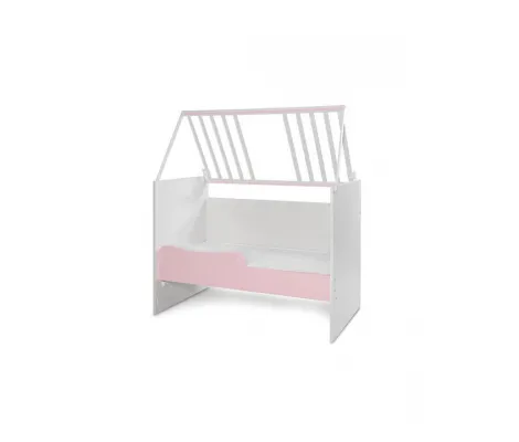 Πολυμορφικό κρεβάτι Lorelli Multi 5 σε 1 White/Orchid Pink + Δώρο το στρώμα | Πολυμορφικά Κρεβάτια στο Fatsules