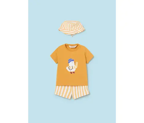 Mayoral Σετ Μαγιό Με Καπέλο Κίτρινο | Μαγιό για μωρά - Πόντσο - Πετσέτες Παραλίας - Καπέλα Με Ηλιακή Προστασία στο Fatsules