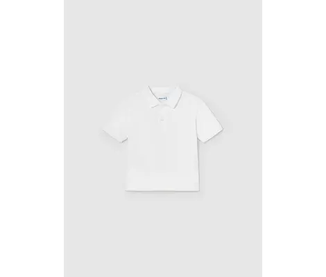 Mayoral Πόλο Κοντομάνικο Βασικό Λευκό | Βρεφικά μπλουζάκια-πουλόβερ στο Fatsules