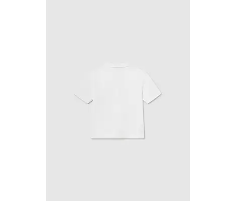 Mayoral Πόλο Κοντομάνικο Βασικό Λευκό | Βρεφικά μπλουζάκια-πουλόβερ στο Fatsules
