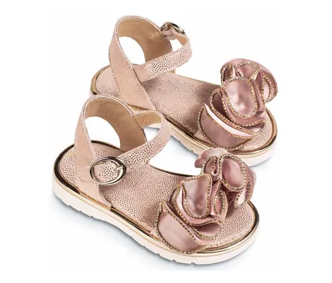 Πέδιλα Babywalker Dusty Pink με Βολάν BW5848 | Παιδικά Παπούτσια στο Fatsules