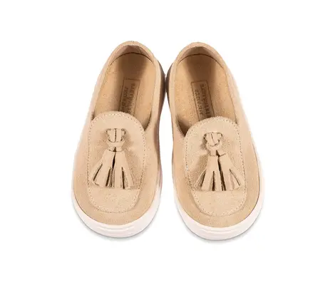 Loafers Babywalker Εκρού με Φουντάκια BW5276 | Παιδικά Παπούτσια στο Fatsules
