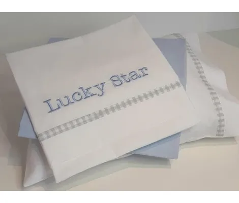 Σετ Σεντόνια Baby Oliver Star Lucky Star Blue 309 | Σετ σεντόνια στο Fatsules