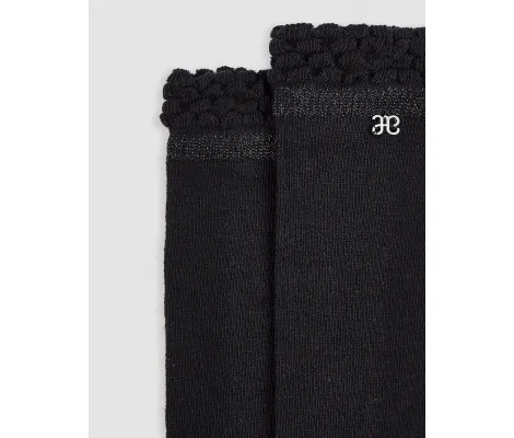 Κάλτσες ψηλές γυαλιστερές Abel & Lula - Μαύρο | Κάλτσες - Καλσόν - κορδέλες - Στέκες - κοκαλάκια - σκούφοι - γάντια στο Fatsules