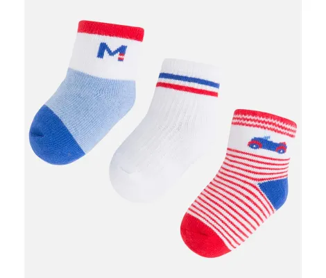 Σετ 3 κάλτσες Mayoral - Κόκκινο | Εσώρουχα - Κάλτσες- Kαλσόν στο Fatsules