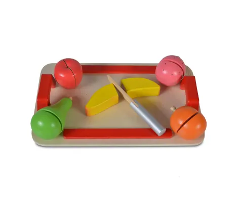 Ξύλινο Παιχνίδι Σανίδα Κοπής με Φρούτα Cangaroo Moni | Παιδικά παιχνίδια στο Fatsules