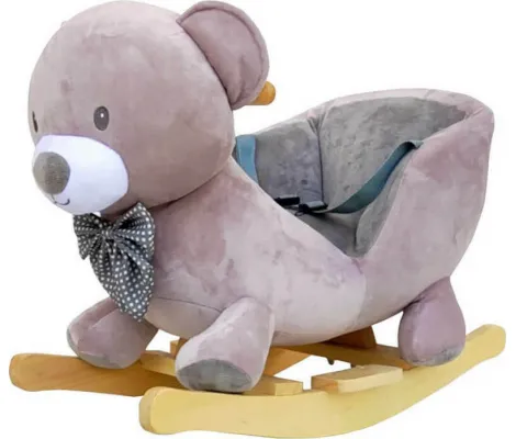 Κουνιστό Αρκουδάκι Just Baby με ήχους Γκρι | Παιδικά παιχνίδια στο Fatsules