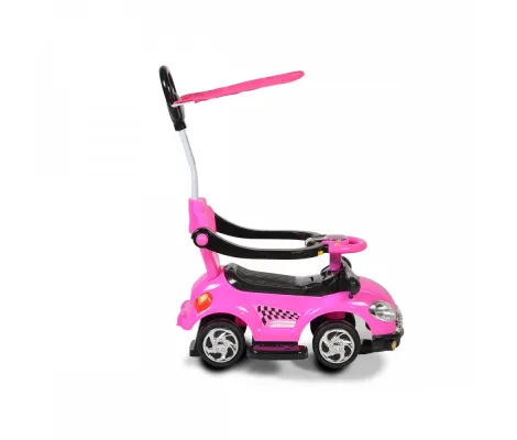 Περπατούρα Αυτοκινητάκι Moni με σκίαστρο και τιμόνι γονέα Ride on Paradise Pink | Παιδικά παιχνίδια στο Fatsules