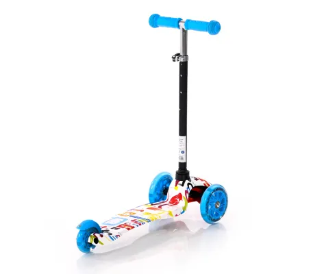 Πατίνι Scooter Lorelli Mini Αναδιπλούμενο με φωτιζόμενους τροχούς Blue Tracery | Παιδικά παιχνίδια στο Fatsules