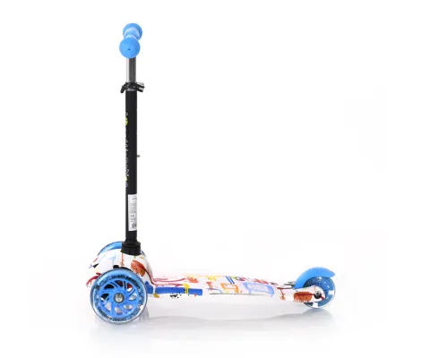 Πατίνι Scooter Lorelli Mini Αναδιπλούμενο με φωτιζόμενους τροχούς Blue Tracery | Παιδικά παιχνίδια στο Fatsules