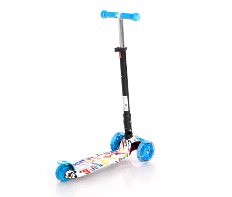Πατίνι Scooter Lorelli Rapid αναδιπλούμενο με φωτιζόμενους τροχούς Blue Tracery | Παιδικά παιχνίδια στο Fatsules